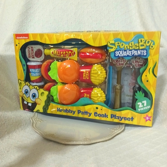Nickelodeon SpongeBob Square Pants Krabby Patty Cook Playset Age 3+ - Picture 7 of 7